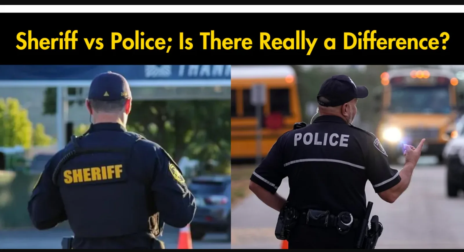 1 Sheriff vs. Police