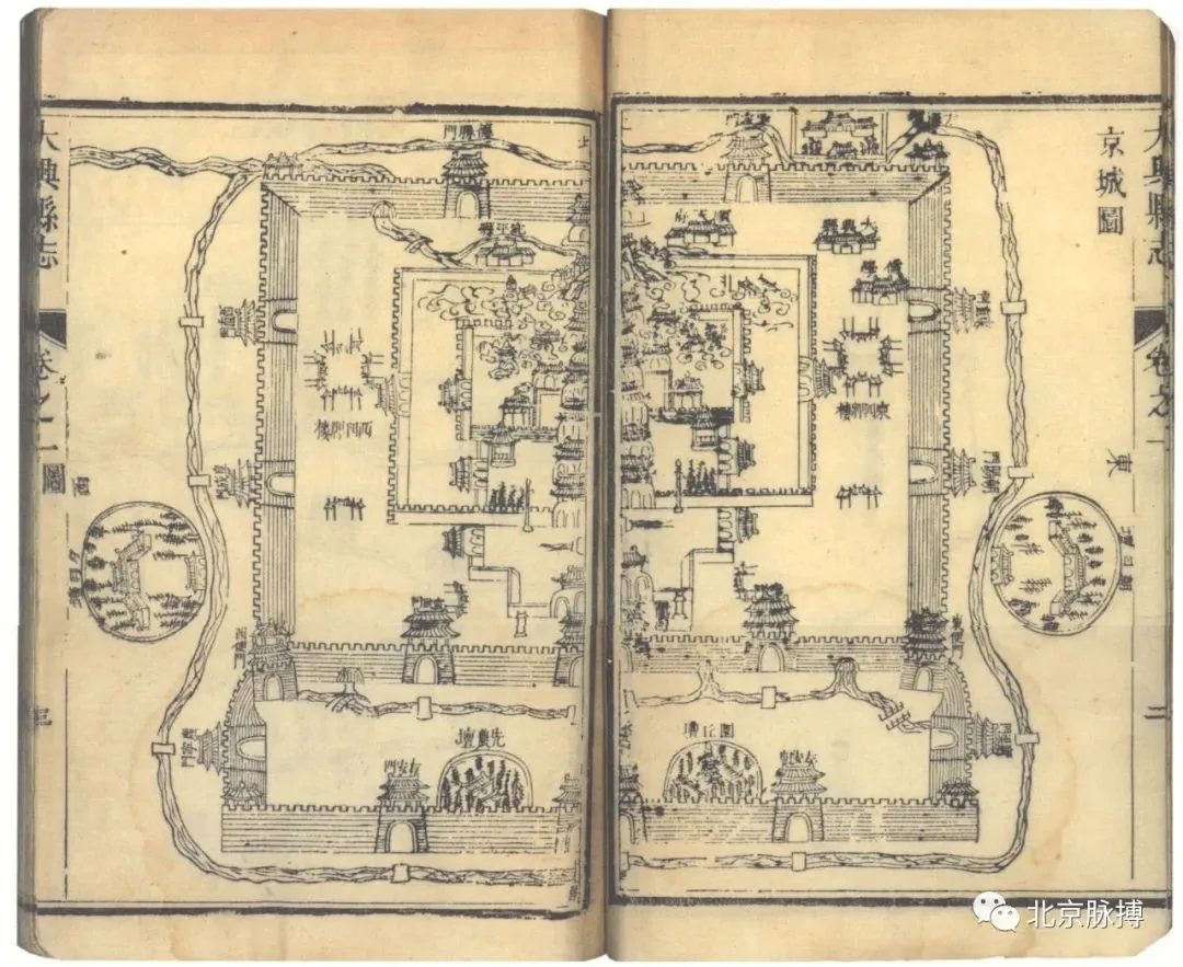 图:《京城图》,清康熙二十二年(1683年)刻本